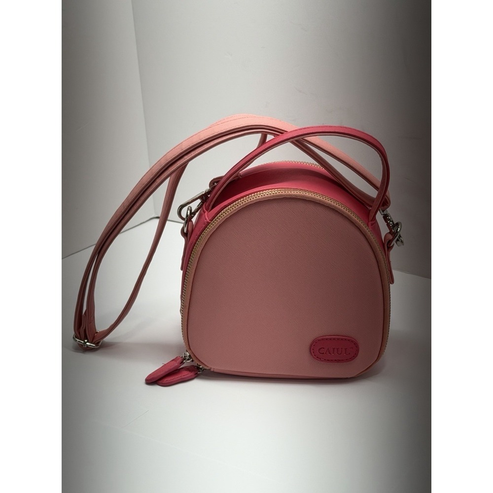 CAIUL Synthetic Leather Camera Case‎ Pink w/ Strap for Fujifilm Instax Mini 75